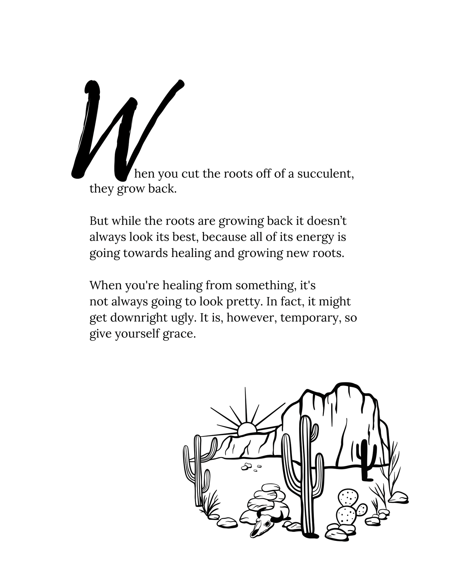 Embrace the Succ! Life Lessons from a Succulent: The Coloring Book.